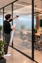 Ribbed Glass Foil Self-Adhesive – Frosted Glass Look Striped Decorative Glass Covering, Privacy-Providing Glass Sticker, Office, Bathroom, Balcony and Door Glass Foil Kod0378