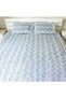 Bedsheet and 2 Pillow Covers - Grey and White Strawberry and Leaf print - 6