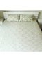 Bedsheet and 2 Pillow Covers - Henna Green and Grey print - 4