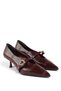Ri̇ma Gold Buckle Detailed Women's Heeled Shoes - 6