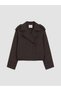 Peak New Season Brown Double-Breasted Collar Oversize Women's Trench Coat
