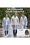 Disposable Raincoat 10 Pieces – Transparent, with Hood, Snap Fasteners, Compact Package