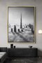 Burj Khalifa Above the Clouds Architecture Wall Art | Portrait Framed Canvas Print | Home Decor