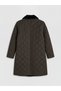 Ozmarka New Season Brown Fur Collar Quilted Women's Puffer Coat - 7
