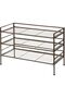 9-Pair Shoe Rack Organizer, Black