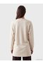 Peak New Season Beige Printed Oversized Women's Sweatshirt Tunic. - 4
