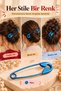 Safety Pin Model Knob Buckle – Blue - 3