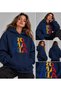 Hanorac Romania Unisex Oversized Printed Hooded Pocket Detail Premium Hoodie Sweatshirt
