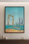 The Dubai Frame Architecture Wall Art | Portrait Framed Canvas Print | Modern Decor for Living Room