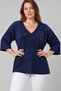 Women's Silvery Shoulder Stone Detailed Knitwear Blouse - 3