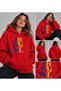 Hanorac Romania Unisex Oversized Printed Hooded Pocket Detail Premium Hoodie Sweatshirt