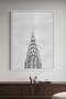 NYC Skyline Spire Architecture Wall Art | Portrait Framed Canvas Print | Luxury Home Decor