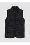 Peak New Season Black Polka Dot Fleece Women's Vest - 5