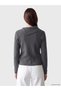 Peak New Season Anthracite Asymmetrical Turtleneck Women's Knitwear Sweater - 4