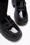 Women's Black Knitwear Detailed Loafer New Style Blunt Toe Lightweight and High Heeled Comfortable Shoes - 6