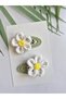 Papatya Niche Elegance Handmade Crochet 2-Piece Snap Buckle Handmade Knitted Children's Cute Hair Accessory