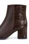 Classic Brown Shiny Boots with Detailing - 5
