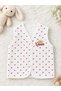 Baby Girl Pink Patterned Queen Printed Combed Cotton Vest - 3