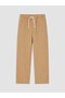 Özmarka New Season Beige Boys' Gabardine Cargo Pants
