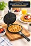 Granite Waffle Pan 20 cm Non-Stick Waffle Pan with Cast Bakelite Handle for Stove Top Domestic Production