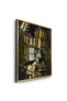 Golden Heritage Architecture Wall Art | Framed Canvas Print with Gold Foil | Luxury Home Decor - 3