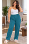 Women's Oversized Wrinkled Pants – Comfortable Fit - Plus Size - 2