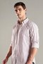 Mens Striped Regular Fit Cotton Shirt - 3