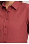 Women's Burgundy Long Sleeve Slim Shirt. - 5