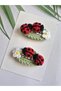 Ladybug Model Handmade Crochet 2-Piece Snap Buckle Handmade Knitted Children's Cute Hair Accessory - 4