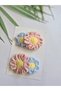 Pink & Blue Daisy Series Handmade Crochet 2-Piece Snap Buckle Handmade Knitted Children's Cute Hair Accessory - 4