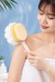 2-in-1 Flower Shaped Back and Body Cleaning Brush with Fiber and Brush Handle