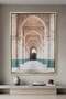 Hassan II Mosque Architecture Wall Art | Portrait Framed Canvas Print | Modern Decor for Living Room