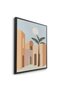 Desertscape Architecture Wall Art | Portrait Framed Canvas Print | Modern Decor for Living Room - 3