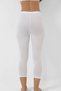 Special Production Home Model Stylish White Bamboo Below Knee Capri Leggings Women's High - 5