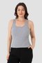 Special Series Women's Ribbed Look Thick Strap Basic Gray Athlete Wardrobe Simple Style Comfortable Blouse