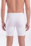 Special Production Slim Fit Plain Pattern Comfortable Cut 3-Pack Men's White Long Leg Boxer - 5
