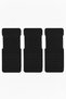Daily Use Small Apparatus Textile Product 3 Pieces Black Elastic Bra Extension Clip with 2 Hooks Attachment - 2