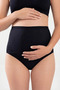 Special Series Day and Night Recovery 4-Pack Women's Black Cotton Lycra High-Rise Maternity Panties - 4
