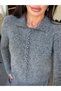 Polo Collar Soft Textured Knitwear Cardigan - 2