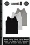 Delux Series Boys' Colorful Undershirts 3-Pack 100% Cotton Combed Cotton Products Comfortable Clothing