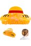 Anime Luffy Themed Straw Hat Figured Hairpin Luffy Inspired Women's Hair Accessory - 2