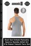 Special Series Men's Cotton Sportsman Rambo Singlet Gray 3-Pack Textile Style Top