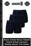 Delux Series Piece Textile Selection Men's Navy Blue Bamboo Boxer 3-Pack