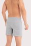 Men's Long Underpants Boxer 6 Pack Gray 100% Cotton Combed Cotton Daily Wear Cotton Texture Soft Structure - 6