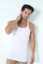 Special Series Anti-Sweat Undershirt Cotton Men's White Thin Strap Undershirt 3-Pack - 7