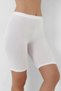 Premium Comfort Soft Texture Stylish Appearance Bamboo Women's White Over-The-Knee Leggings - 2
