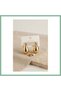 Gold Color Drop Earrings 30 mm Bsk2026