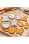 Baby-Themed 5-Piece Cookie Cutter Set – Dough Cutters with Patterns of Teddy Bear, Duck, Baby Bottle, Stroller, and Diaper