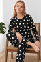 Women's Patterned Double Multi-Color Comfortable Pajama Set 4826 - 5