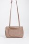 Women's Sapphire Dark Mink Suede Flap Shoulder Bag with Lockable Adjustable Crossbody Strap and Back Pocket - 4